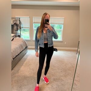 Like New Lucky Brand Trucker Denim Jacket, Small, blue